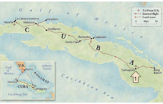 Cuba Map--Camaguey