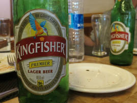 Dinner with Kingfisher