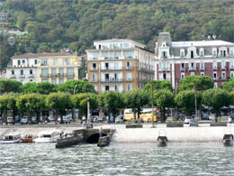 Fancy hotels along the waterfront