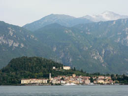 Looking across Lake Como