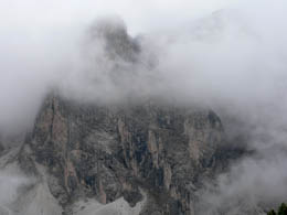Dolomites in the clouds