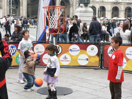 Activities in the piazza