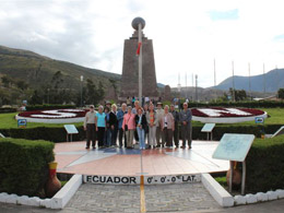 Our group at the Mitad del Mundo