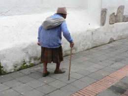 Old Woman in old town