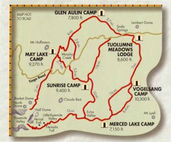 sierra vogelsang glen aulin map loop lake camp yosemite est merced sunrise 1924