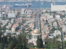 Haifa from the Bahai Gardens