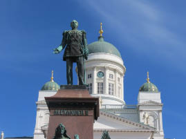 Statue of Russia’s Tzar Alexandra II