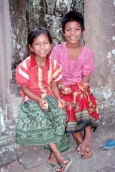 Girls at Angkor